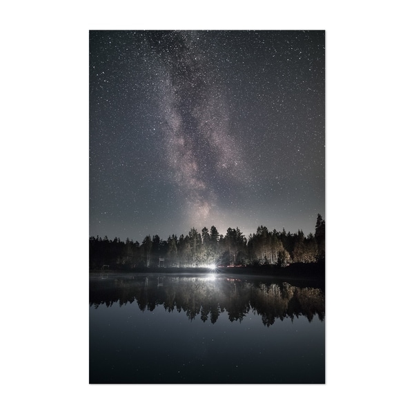 Shop Noir Gallery Milky Way Night Sky Lake Finland