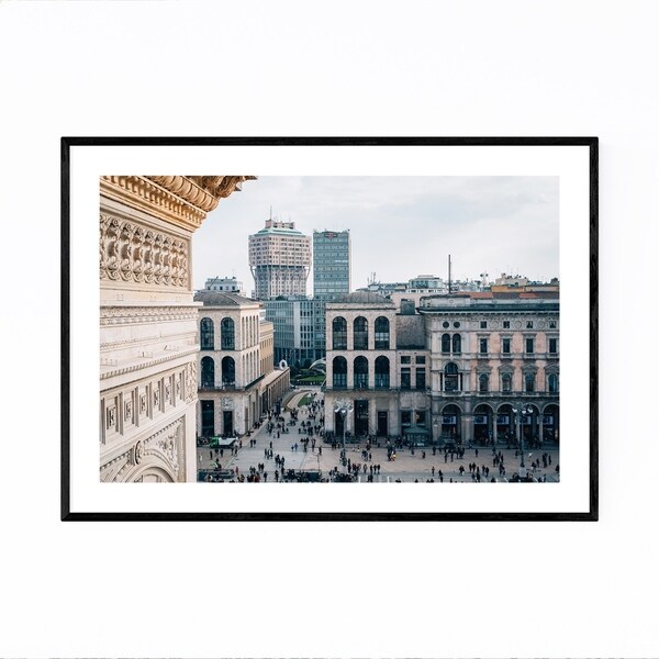 Noir Gallery Milan Italy Cityscape Photo Framed Art Print