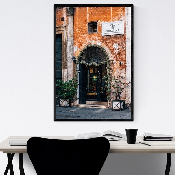Noir Gallery Rome Italy Photography Framed Art Print