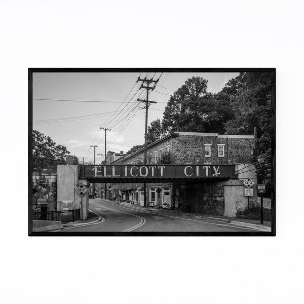 Noir Gallery Black & White Ellicott City MD Framed Art Print