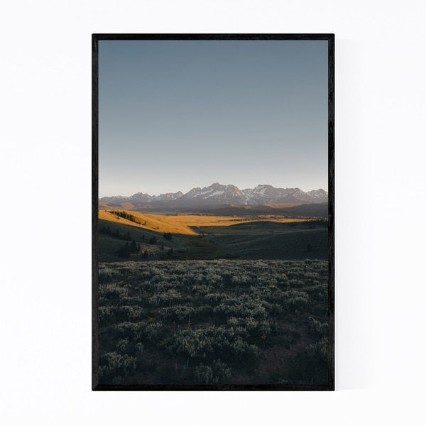 Noir Gallery Sawtooth Mountains Idaho Nature Framed Art Print