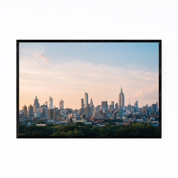 Noir Gallery New York City Midtown Skyline Framed Art Print
