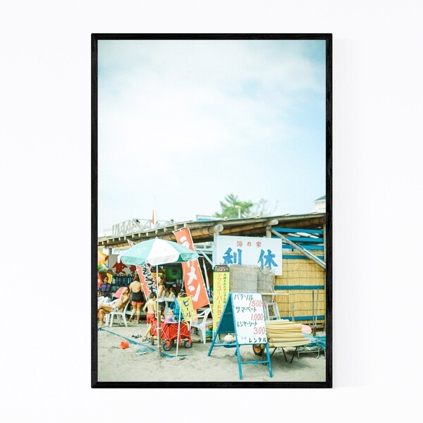 Noir Gallery Zushi Kanagawa Japan Beach Framed Art Print