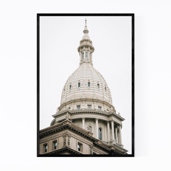 Noir Gallery Lansing, Michigan Capitol Framed Art Print