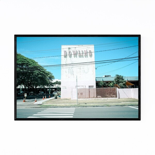 Noir Gallery Old Bowling Alley Hawaii Framed Art Print