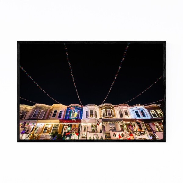 Noir Gallery Hampden Christmas Baltimore Framed Art Print