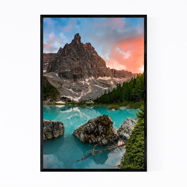 Noir Gallery Lago di Sorapis Belluno Italy Framed Art Print