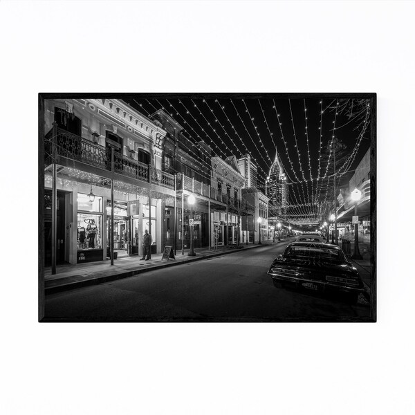 Noir Gallery Black & White Mobile Alabama Framed Art Print