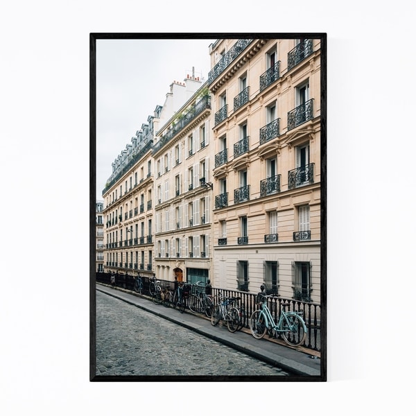 Noir Gallery Bikes Architecture Paris France Framed Art Print