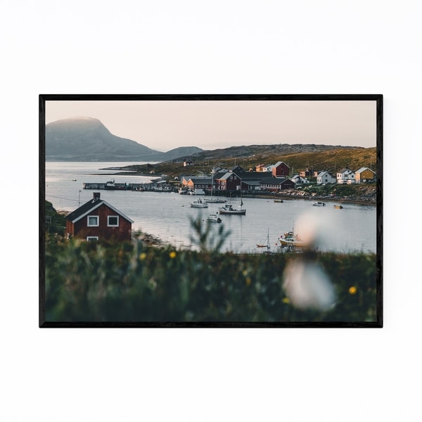 Noir Gallery Repvag Norway Harbor Arctic Framed Art Print