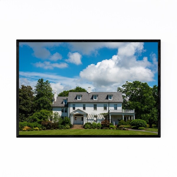 Noir Gallery Alexandria River Farm House Framed Art Print