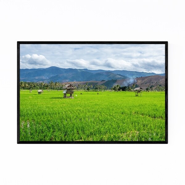 Noir Gallery Rice Fields Aceh Indonesia Framed Art Print