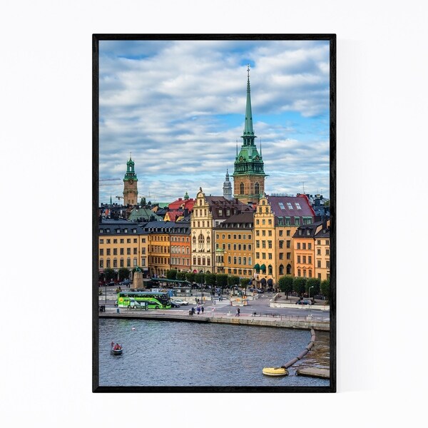 Noir Gallery Stockholm Old Town Galma Stan Framed Art Print
