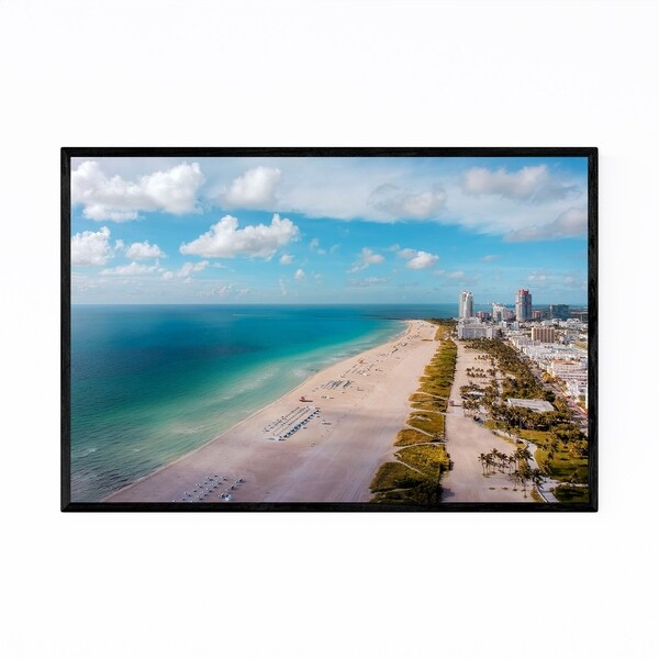Noir Gallery South Beach Miami Florida Aerial Framed Art Print