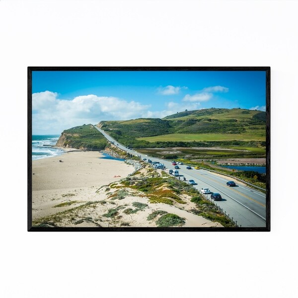 Noir Gallery Pacific Coast Highway California Framed Art Print