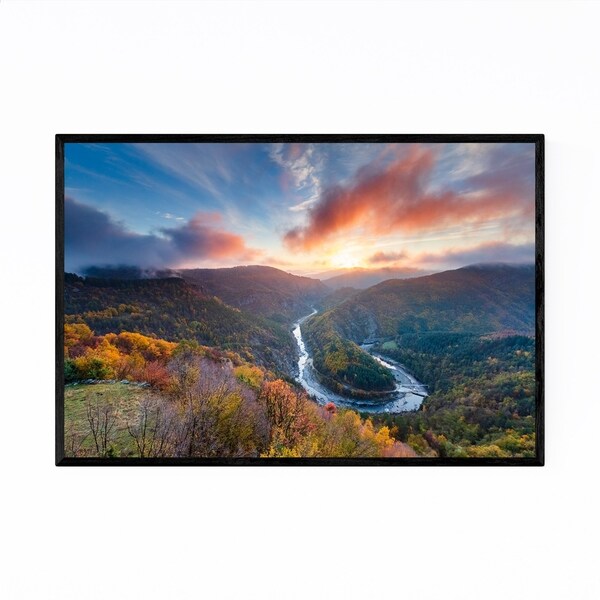 Noir Gallery Bulgaria Mountains Autumn Framed Art Print