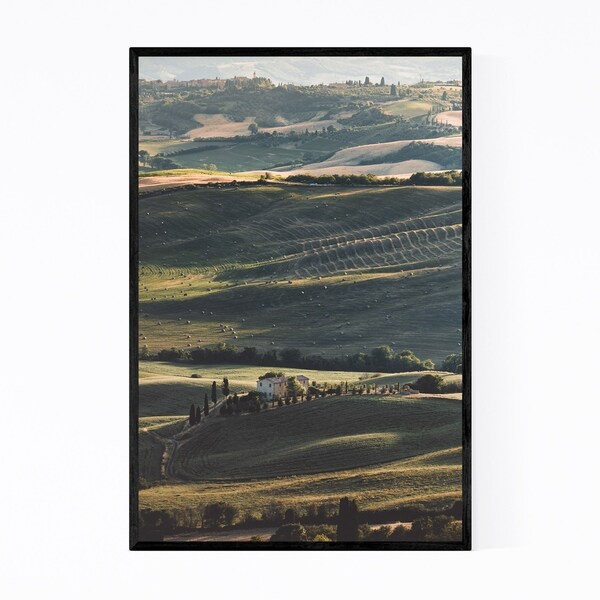 Noir Gallery Tuscany Italy Farm Landscape Framed Art Print