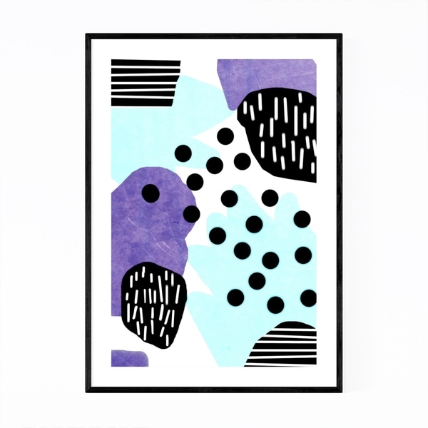 Noir Gallery Abstract Geometric Shapes Framed Art Print