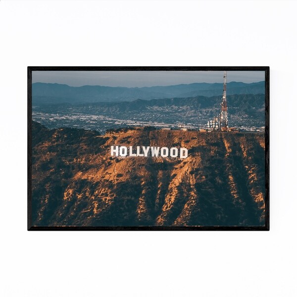 Noir Gallery Hollywood Sign Los Angeles CA Framed Art Print