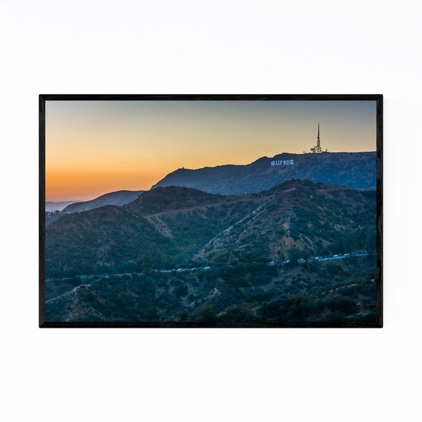Noir Gallery Hollywood Sign Los Angeles CA Framed Art Print
