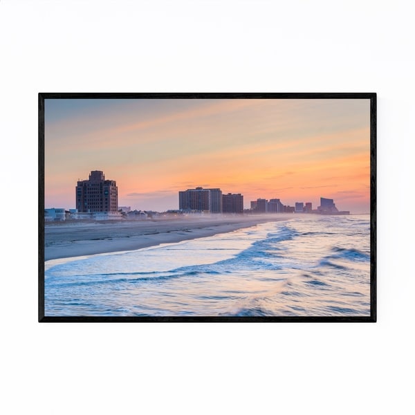Noir Gallery Beach Ventnor City, New Jersey Framed Art Print