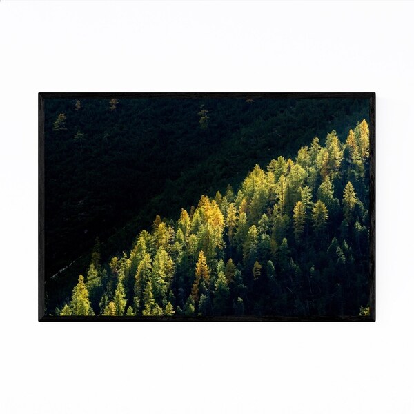 Noir Gallery Swiss Alps Mountains Landscape Framed Art Print