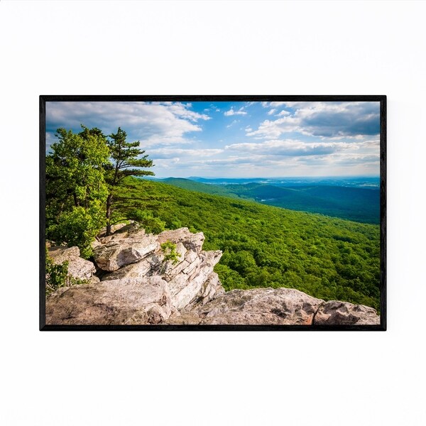 Noir Gallery Annapolis Rocks MD Mountains Framed Art Print