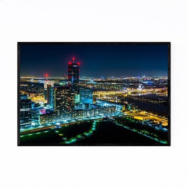Noir Gallery Vienna Austria Donau City Framed Art Print