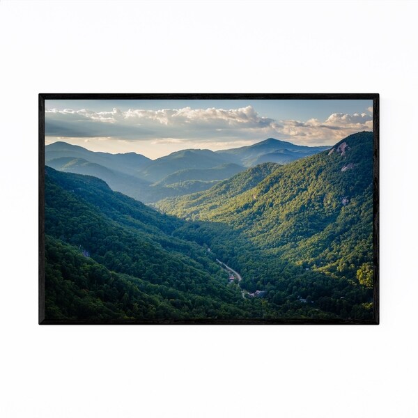 Noir Gallery Chimney Rock North Carolina Framed Art Print