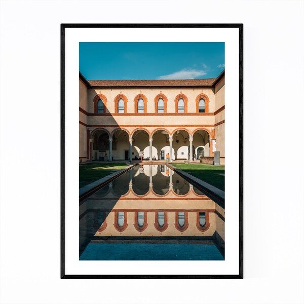 Noir Gallery Castello Sforzesco Milan Italy Framed Art Print