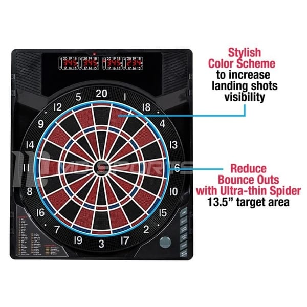 Shop Md Sports New Haven Electronic Dartboard With Cabinet