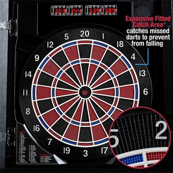 Shop Md Sports New Haven Electronic Dartboard With Cabinet