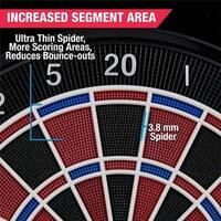 MD Sports New Haven Electronic Dartboard with Cabinet