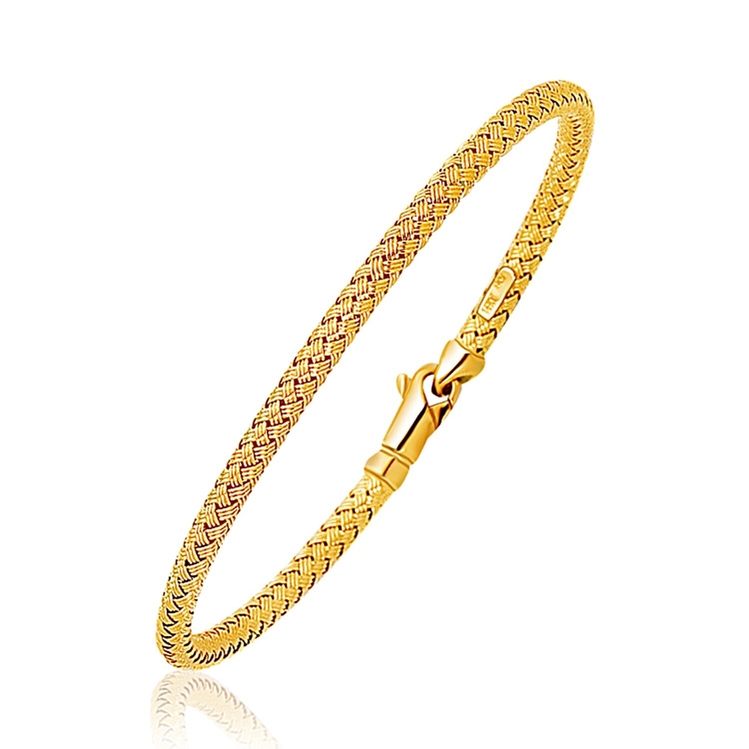 6 Wellingsale 14k Tri 3 Color Gold Polished 3mm Heart ID Figaro Bracelet with Lobster Claw Clasp 6 Wellingsale 14k Tri 3 Color Gold Polished 3mm Heart ID Figaro Bracelet with Lobster Claw Clasp