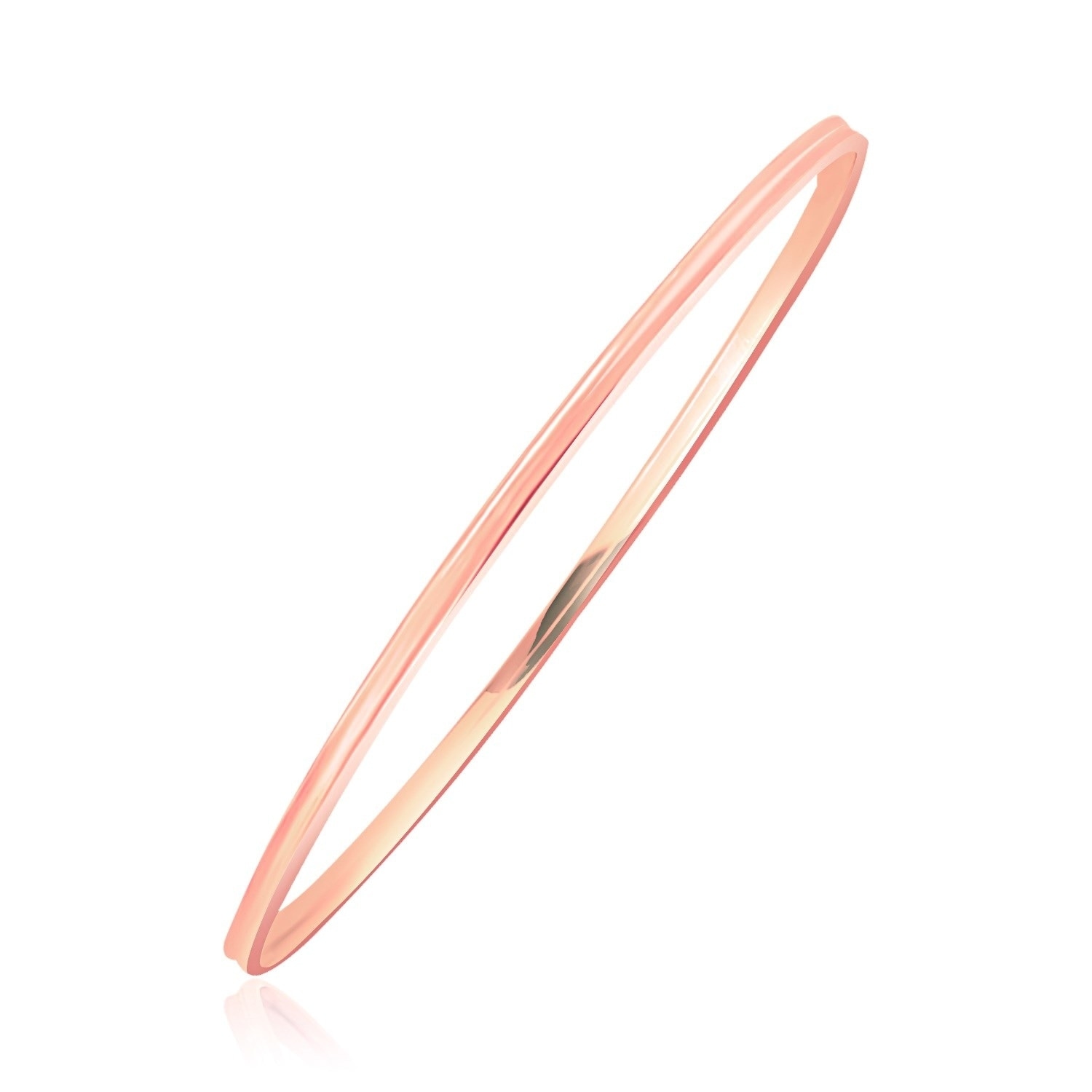 thin rose gold bangle