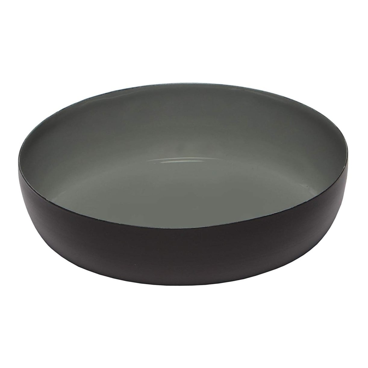 6-inch Round Platter Color Pack of 12 724190540138 Melange Home Decor Modern Collection Gray