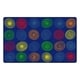 Flagship Carpet Kids Nylon Primary Circles Classroom Seating Rug - 7'6 ...