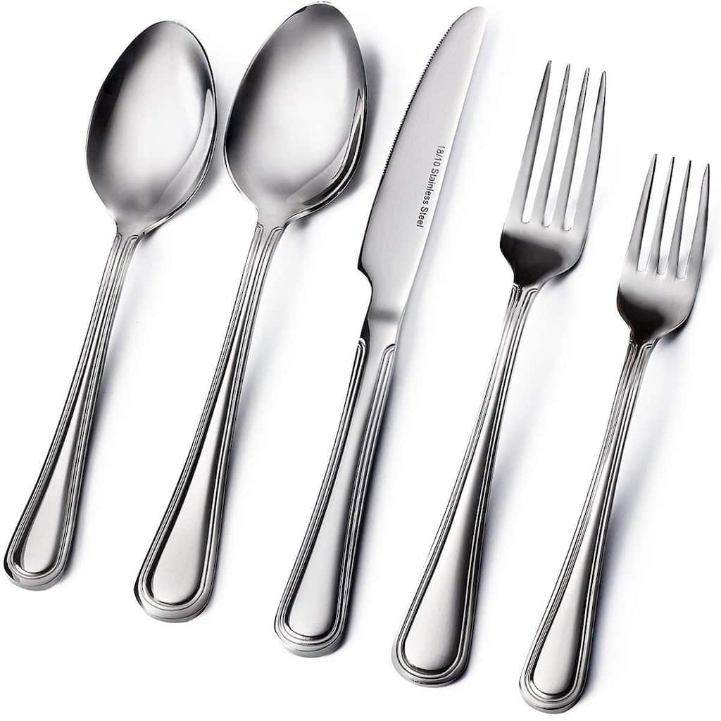 20-Piece Flatware Set - 18/10 Stainless Steel Silverware Set of 4