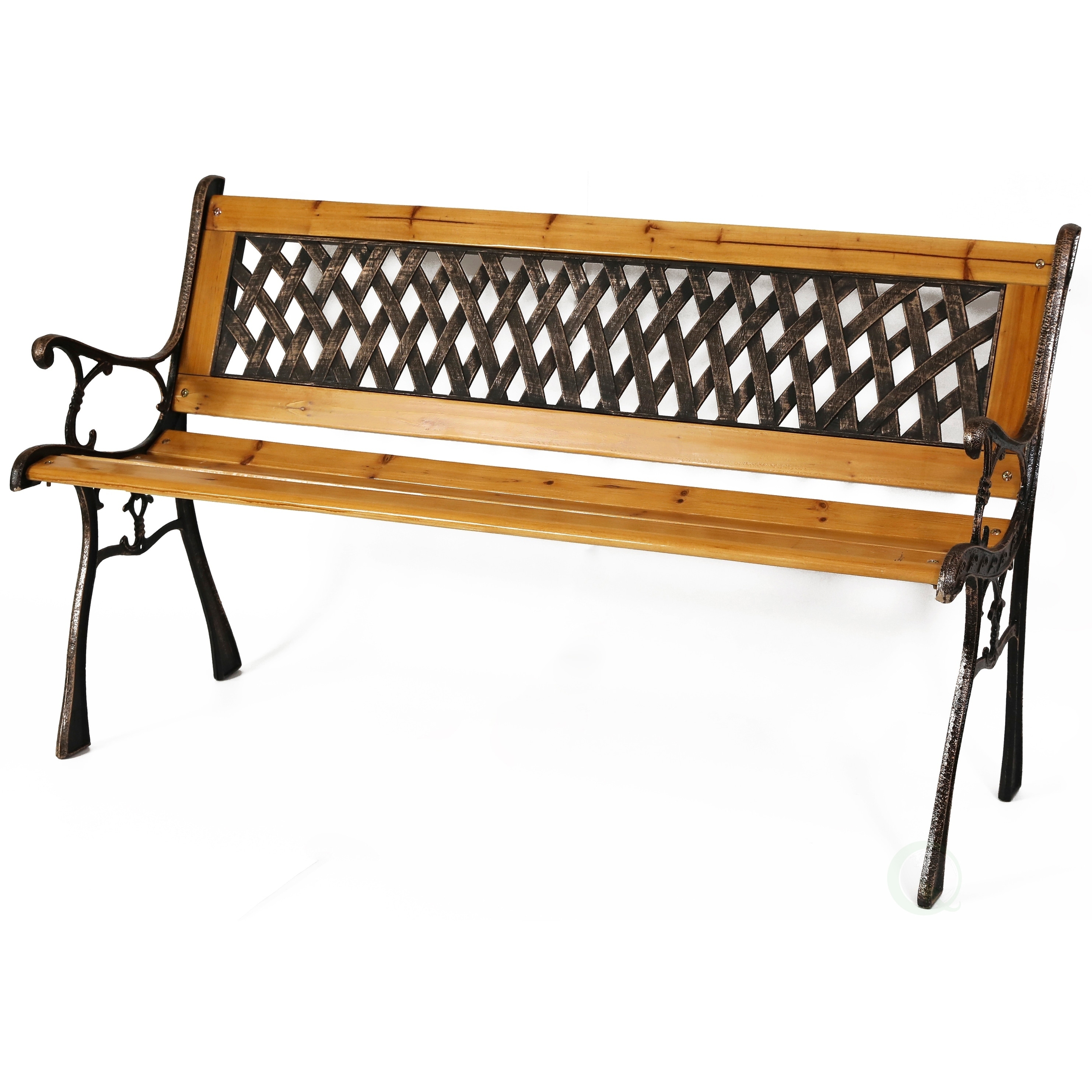 Patio Garden Park Yard 49 Outdoor Wooden Bench Overstock 27479409