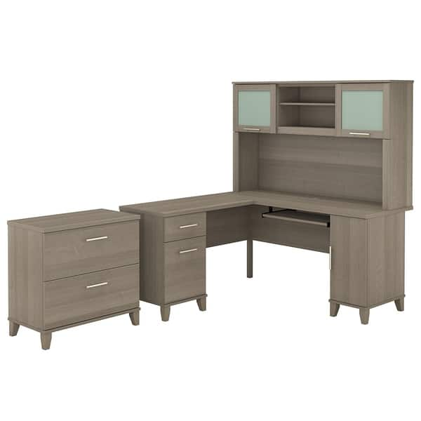 Shop Copper Grove Shumen 60 Inch L Shaped Desk With Hutch And