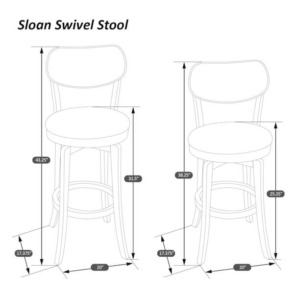 The Gray Barn Chatterly Aged Grey Swivel Barheight Stool (As Is Item