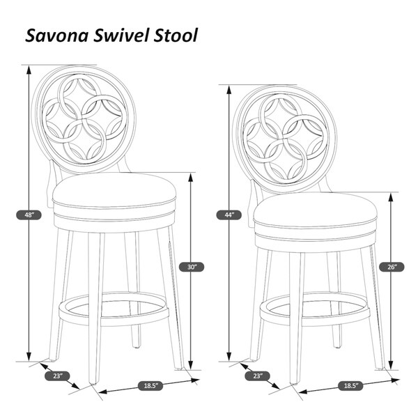 Savona swivel 2024 counter stool