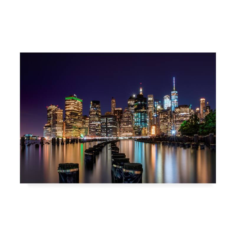 David Ayash 'Downtown Manhattan' Canvas Art - Bed Bath & Beyond - 27480734