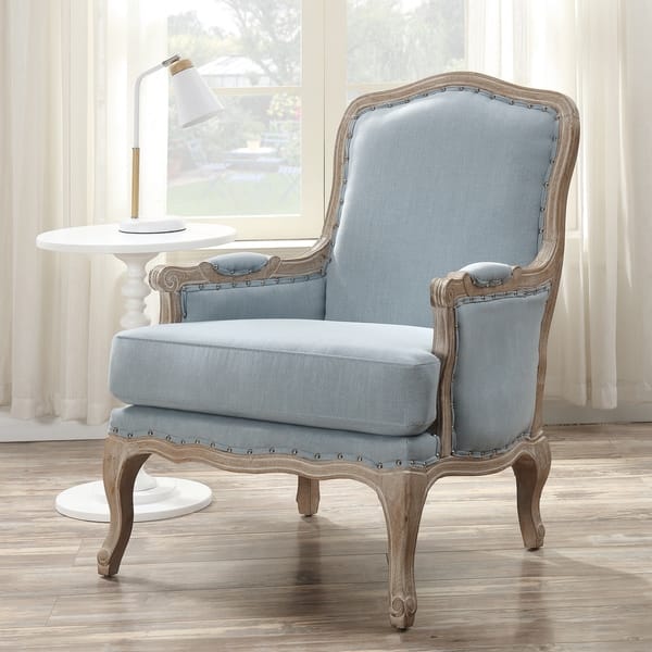 Picket House Furnishings Regal Accent Chair in Baby Blue (As Is Item) - Bed Bath & Beyond
