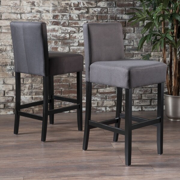 Shop Christopher Knight Home Portman Fabric Bar Stool with ...