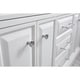 preview thumbnail 17 of 58, 60" Palace Collection Quartz Carrara Cashmere Grey Bathroom Vanity Set With Hardware And F2-0013 Faucets, Mirror