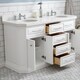 preview thumbnail 13 of 58, 60" Palace Collection Quartz Carrara Cashmere Grey Bathroom Vanity Set With Hardware And F2-0013 Faucets, Mirror