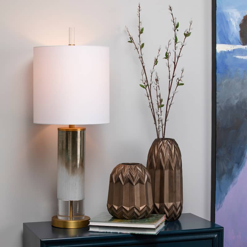 Wyatt 34" Table Lamp with Nightlight - N/A