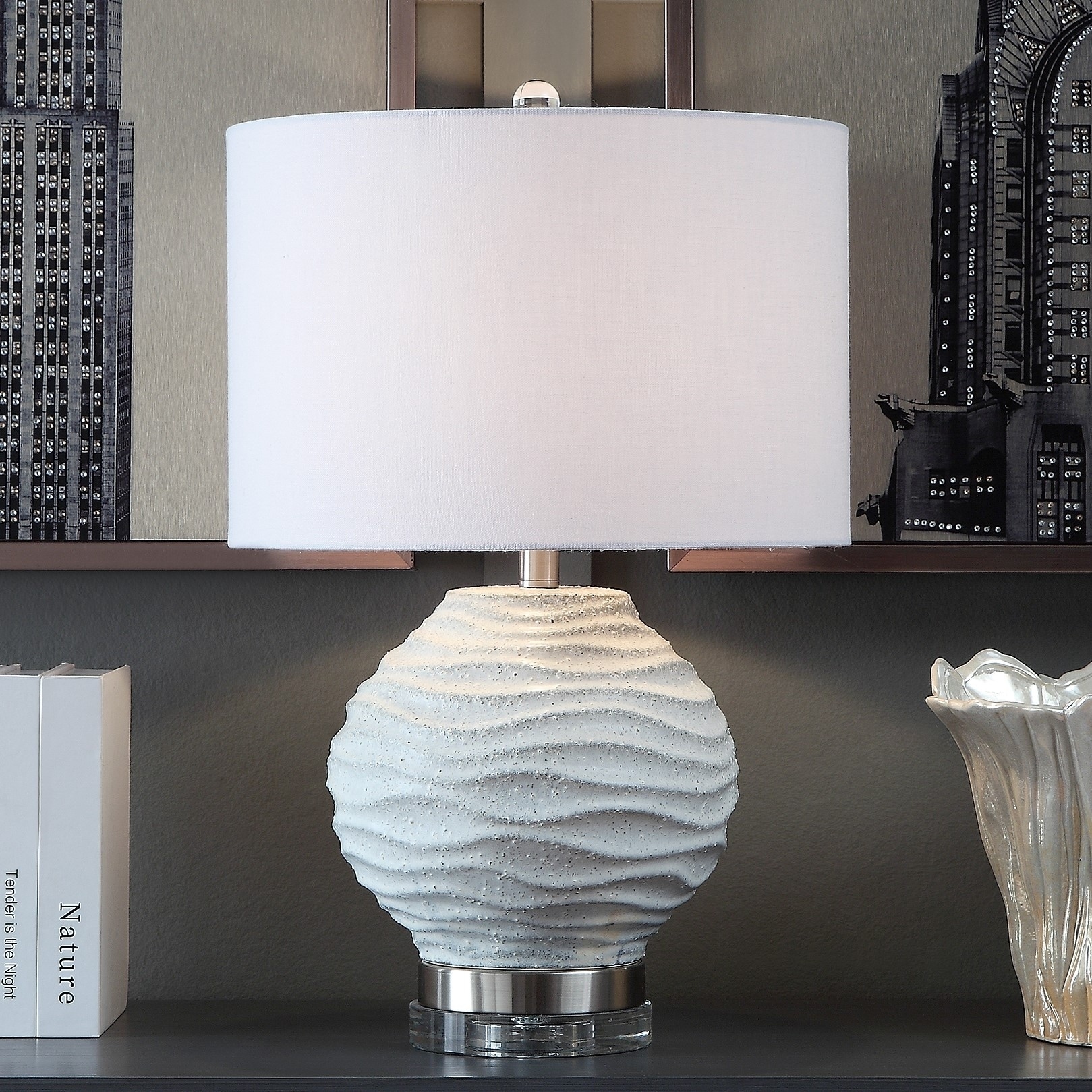 Sydney 23 Gray Ceramic Table Lamp 27483418 Sydney 23 Gray Ceramic Table Lamp