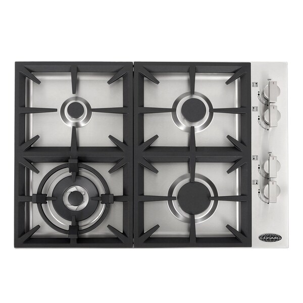 30 In Gas Cooktop Stainless Steel With 4 Italian Made 30 In Gas Cooktop Stainless Steel With 4 Italian Made Burners Inches